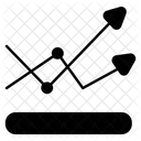 Mesclar Grafico De Setas Mesclar Grafico De Setas Analise De Dados Ícone