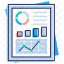 Grafico De Tendencias Analise De Tendencias Estatisticas Ícone