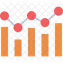 Gráfico de tendências  Ícone
