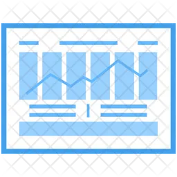 Gráfico de tendência  Ícone