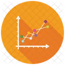 Tendencia Grafico Linha Ícone