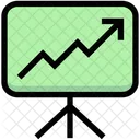 Grafico De Tendencias Grafico De Crescimento De Negocios Ícone