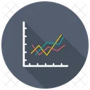 Tendencia Grafico Linha Ícone