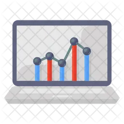 Gráfico de tendência  Ícone