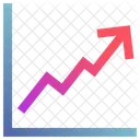 Grafico De Tendencia Grafico Linha Ícone