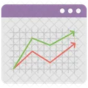 Tendencias Grafico Analise Ícone