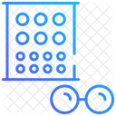 Grafico De Exame Oftalmologico Oftalmologista Exame Oftalmologico Ícone