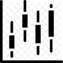 Gráfico de velas  Ícone