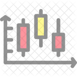 Gráfico de velas  Icono