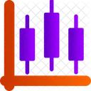 Gráfico de velas  Icono