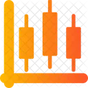 Gráfico de velas  Icono