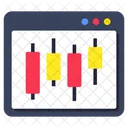 Grafico De Velas Grafico De Velas Analisis De Datos Icono