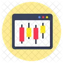 Grafico De Velas Grafico De Velas Analisis De Datos Icono