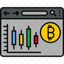 Grafico De Velas Trading Mercado Icono