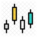 Grafico De Velas Grafico De Mercado De Acciones Grafico De Barras Icono