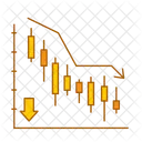 Grafico De Velas Grafico De Barras Grafico De Mercado De Acciones Icono