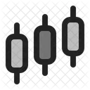 Gráfico de velas  Icono