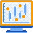 Grafico De Velas Grafico De Negocios Grafico De Diagrama De Caja Icono