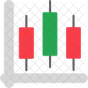 Gráfico de velas  Icono