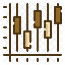 Gráfico de velas  Icono