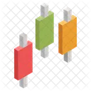 Gráfico de velas  Icono