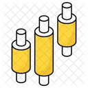 Gráfico de velas  Icono