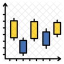 Gráfico de velas  Icono