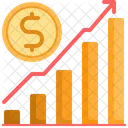 Grafico De Vendas Sucesso Empresarial Aumento De Negocios Ícone