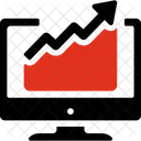 Grafico De Ventas Tabla Flecha Icono