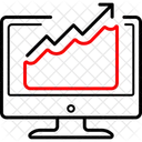 Grafico De Ventas Tabla Flecha Icono