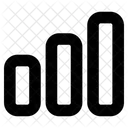 Grafico De Volume Dados On Line Analise De Volume Ícone