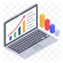 Statistiche Analisi Grafico Aziendale Icon