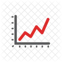 Grafico Descendente Crise Financeira Diminuicao Financeira Ícone