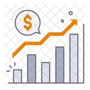 Dinheiro gráfico  Ícone