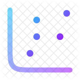 Dispersão de gráfico  Ícone