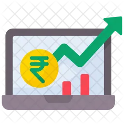 Gráfico do mercado de ações  Ícone