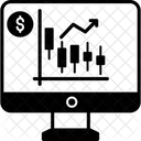 Gráfico do mercado de ações  Ícone