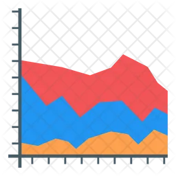 Gráfico em camadas  Ícone