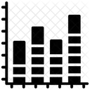 Grafico Empilhado Coluna Empilhada Grafico De Barras Ícone