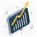 Grafico En Linea Analisis De Datos Infografia Icono