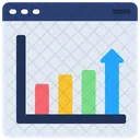 Grafico En Linea Informe De Datos Analisis De Datos Icono