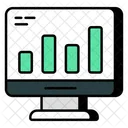 Grafico En Linea Grafico En Linea Analisis De Datos En Linea Icono