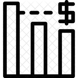Gráfico financeiro  Ícone