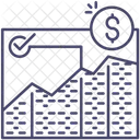 Gráfico financeiro  Ícone