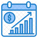 Grafico Financeiro Grafico De Calendario Grafico Ícone