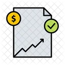 Gráfico financeiro  Ícone