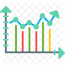 Gráfico financeiro  Ícone