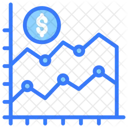 Gráfico financeiro  Ícone