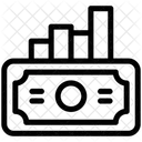 Grafico Financiero Grafico De Negocios Crecimiento Del Dinero Icono
