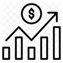 Grafico Financiero Analisis De Datos Crecimiento Del Capital Icon